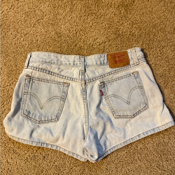 Levi's Blue Jean Shorts Relaxed Fit Cuffed Hem - Picture 6 of 8